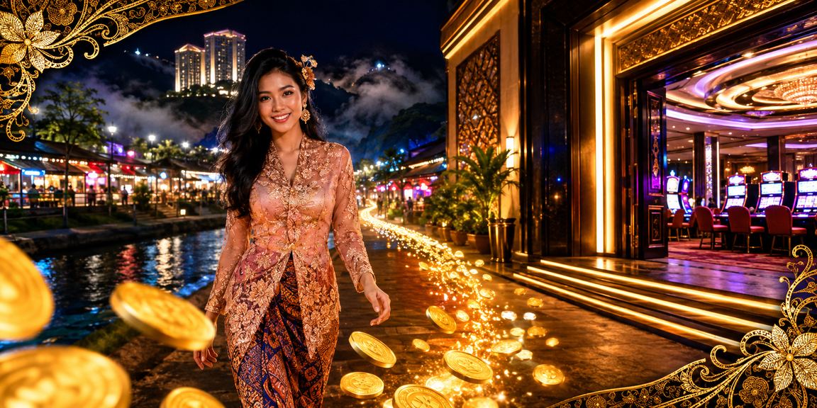 Suasana kasino hiburan di Genting Highlands dengan tema batik di platform f450
