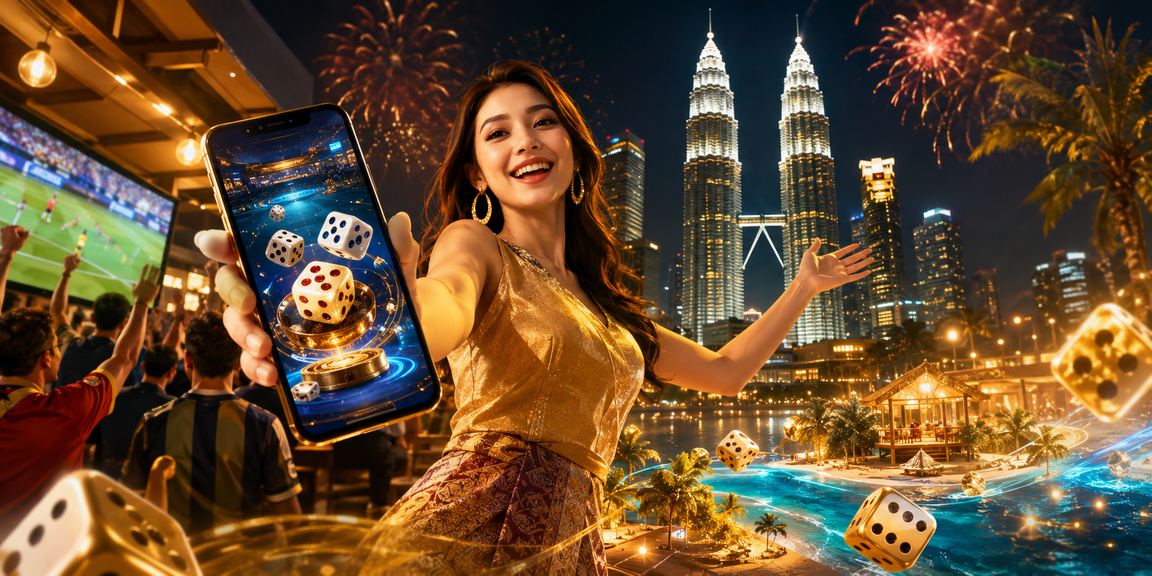 Pemain Malaysia memainkan permainan dadu kasino di Kuala Lumpur melalui platform f450