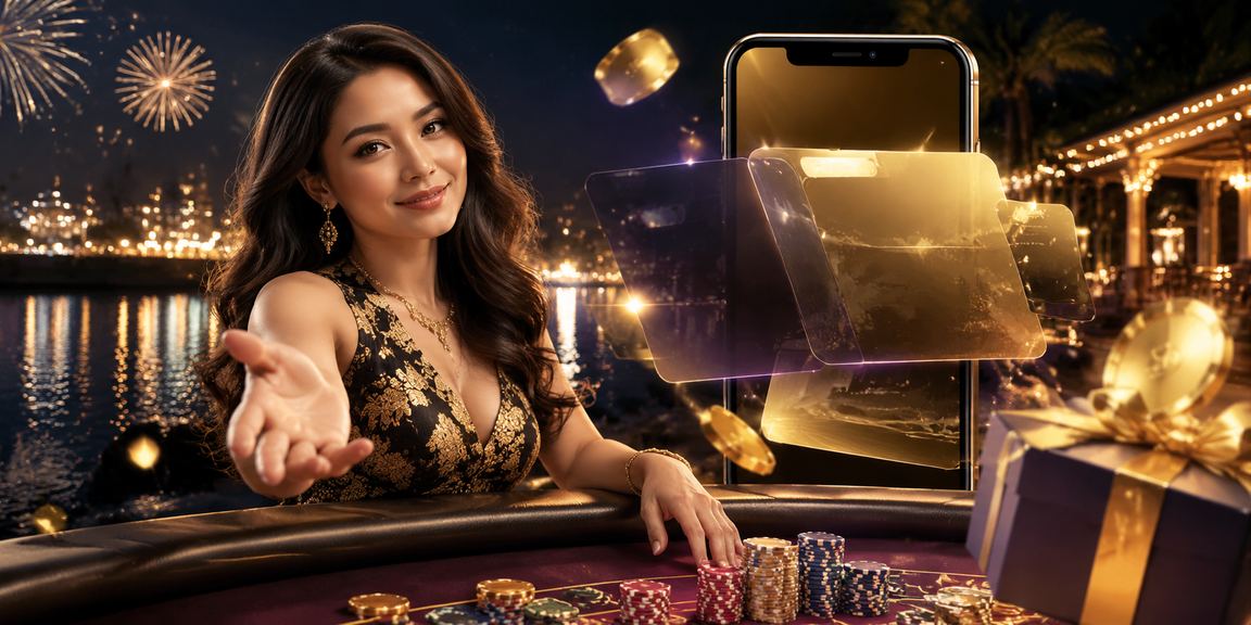 Pengguna Malaysia mengakses tawaran bonus selamat datang f450 dari telefon pintar semasa Hari Raya